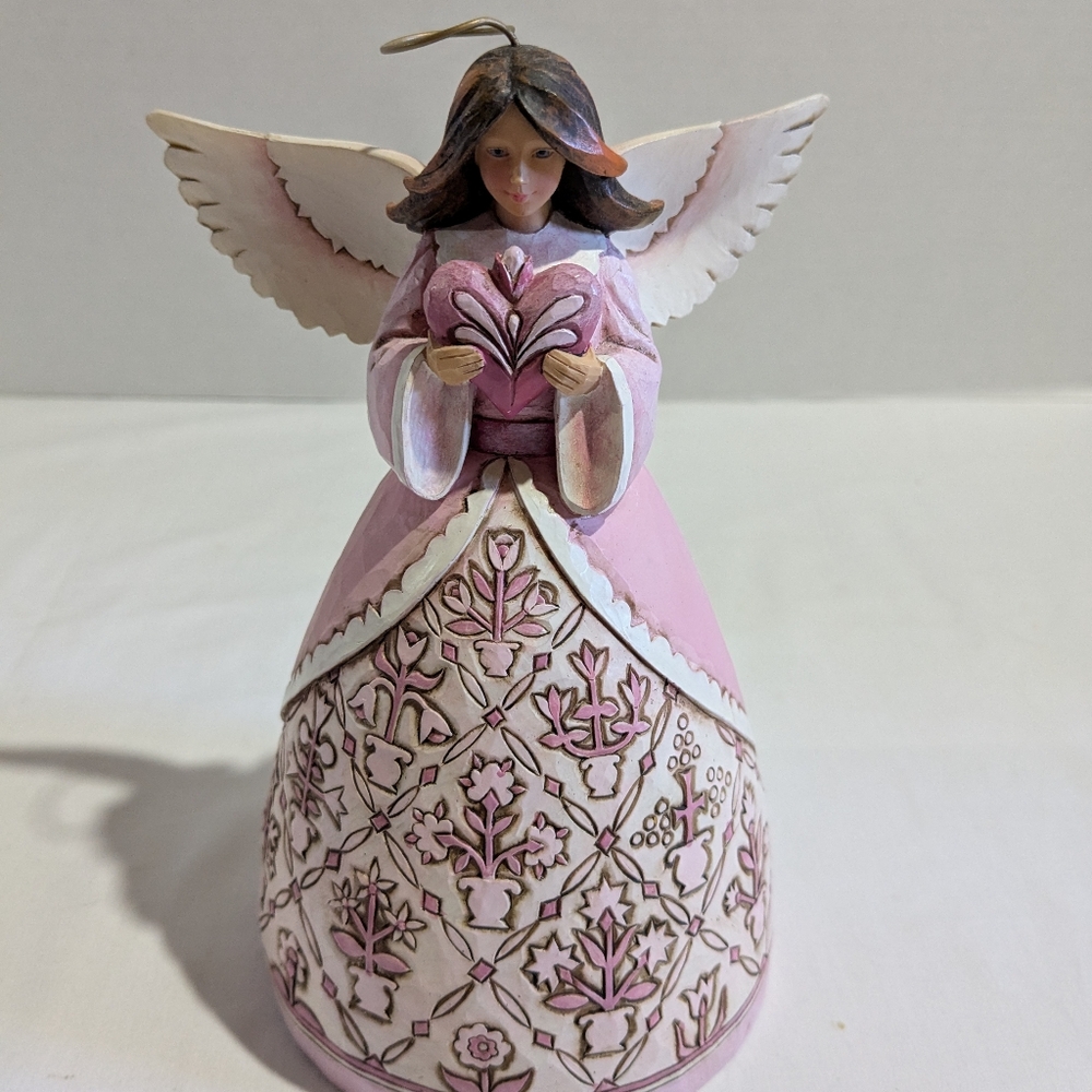 Jim Shore Angel Breast Cancer  Hope Makes Anything Possible Figurine 2011